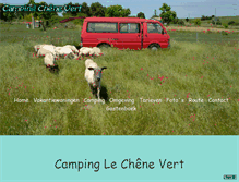 Tablet Screenshot of camping-chene-vert.com